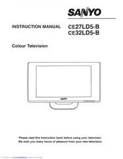 Sanyo CE32LD5-B Instruction Manual