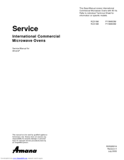 Amana P1199604M Service Manual