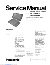 Panasonic DVD-KA84PU Service Manual
