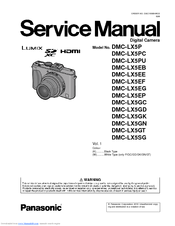 Panasonic Lumix DMC-LX5GT Service Manual