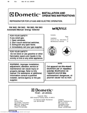 Dometic RM3862 Manuals | ManualsLib