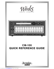 Accupipe Wicks CM-100 Quick Reference Manual