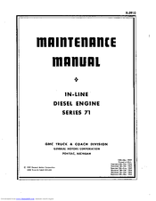 GMC 1 Series Maintenance Manual