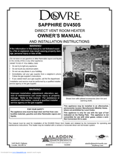Dovre SAPPHIRE DV450S Owner's Manual