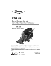 Parker 995810-Vac 35 Push Operator's Manual