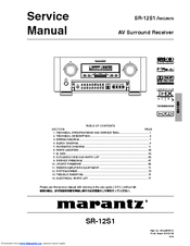 Marantz SR-12S1N1S Service Manual