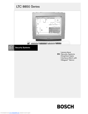 Bosch LTC 8850 Series Instruction Manual