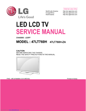 LG 32LT760H Service Manual