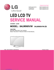 LG 84LM96/W Service Manual