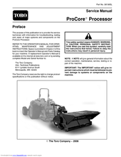 Toro ProCore Service Manual