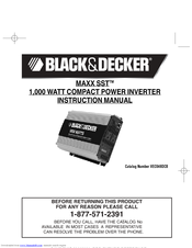 Black & Decker MAXX SST Instruction Manual