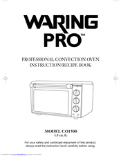 Waring CO1500 Instruction/Recipe Booklet