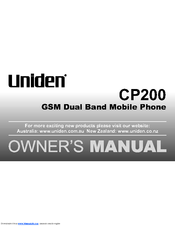 Uniden CP200 Owner's Manual