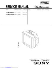 Sony TRINITRON KV-XS29N90 Service Manual