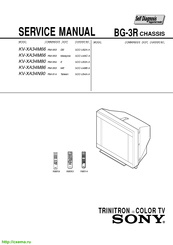 Sony Trinitron KV-XA34M80 Service Manual