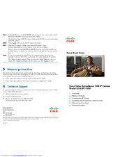 Cisco CIVS-IPC-7030 Quick Start Manual