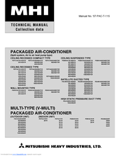Mitsubishi Heavy Industries FDENVA302HENP1R Technical Manual
