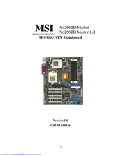 MSi MS-9105 User Manual