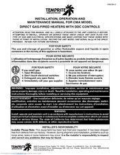 Temprite Industries CMA Installation, Operation And Maintenance Manual