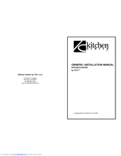 TCC Kitchen Center Installation Manual
