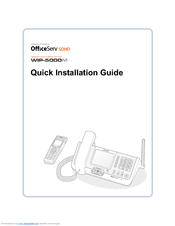 OfficeServ WIP-5000M Quick Installation Manual