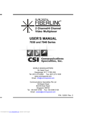 CSI 7030 Series User Manual