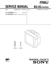 Sony TRINITRON KV-XS29M97 Service Manual