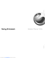 Sony Ericsson T206 User Manual