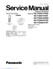 Panasonic KX-TG6411HGS Service Manual