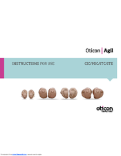 Oticon Agil MIC Instructions For Use Manual