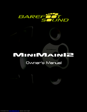 Barefoot sound MiniMain12 Owner's Manual
