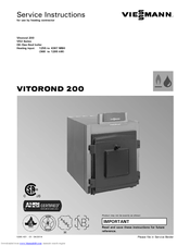 Viessmann VD2-700 Service Instructions Manual