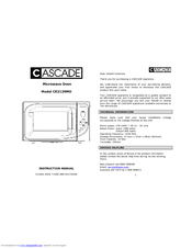 Cascade CE2277MO Instruction Manual