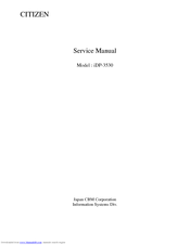 Citizen iDP-3530 Service Manual