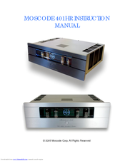 MOSCODE 401HR Instruction Manual