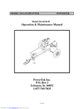 PowerTek 516 Operation & Maintenance Manual