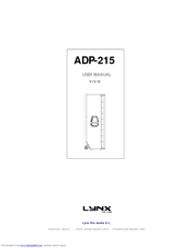 Lynx ADP-215 User Manual