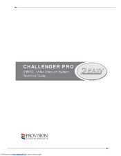 Provision CHALLENGER PRO Technical Manual