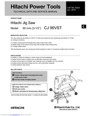 Hitachi CJ 90VST Technical And Service Manual