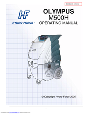 Olympus HydroForce M500H Operating Manual