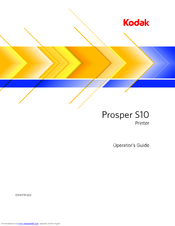 Kodak Prosper S10 Operator's Manual