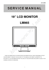 AOC LM965 Service Manual