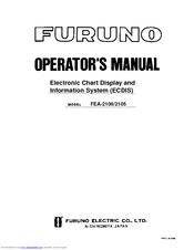 Furuno ECDIS FEA-2105 Operator's Manual