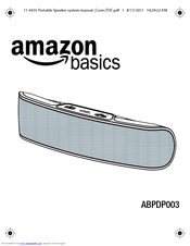 AmazonBasics ABPDP003 Instruction Manual