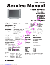 Panasonic TX-2929PS12F Service Manual