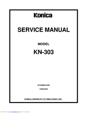 Konica Minolta KN-303 Service Manual