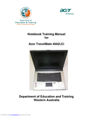 Acer TravelMate 4002LCi Training Manual