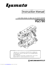 Yamato VG2790 Instruction Manual