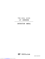 SSS Siedle TE 200 Instruction Manual