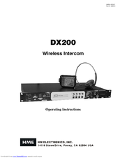 HM Electronics DX200 Operating Instructions Manual